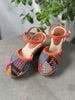 MOSAIC 6 - Đế Xuồng Cói Thêu Ghép Vải Thổ Cẩm 6cm