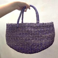 Túi Cói Abaca Dáng Bầu - TULIP