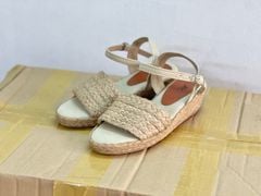 SOFIA - Sandals Thuần Cói Quai Ngang Đế Xuồng Thấp 4-5cm