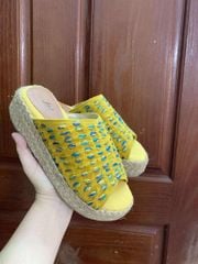 Dép Cói Quai Ngang Đột Chỉ Nhiều Màu 4cm - NGỌC CHÂU