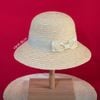 Nón Cói Raffia Chóp Tròn Vành 8cm - NƠ KEM