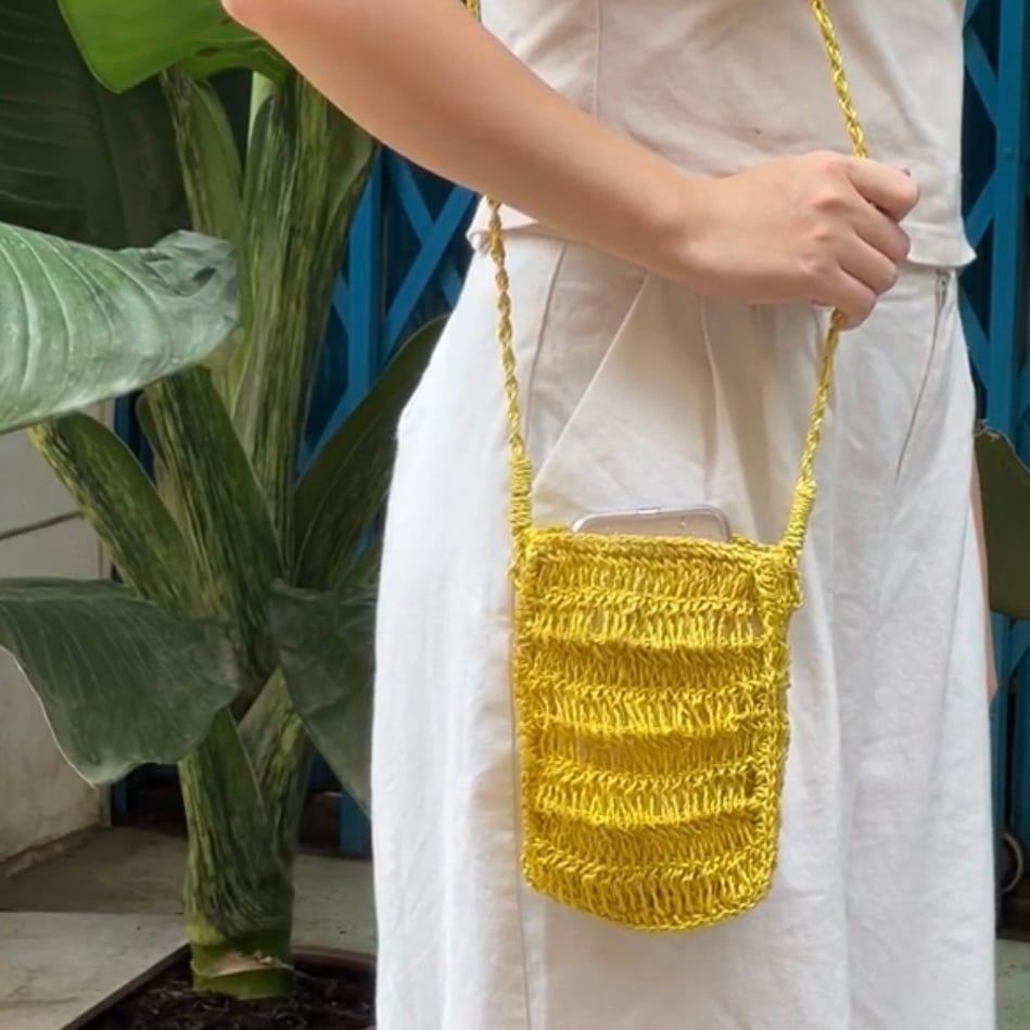 SÁP MÀU - Túi Cói Abaca Đựng Điện Thoại Nhiều Màu Sắc