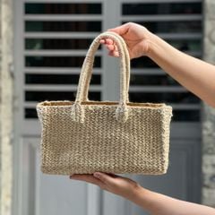 KAHON - Túi Cói Abaca Storage Box Bag Hình Hộp Chữ Nhật