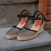 LACE - Cao Gót Kín Mũi Vải Dệt Trong Suốt Gót Mảnh 8cm