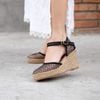 LACE - Cao Gót Kín Mũi Vải Dệt Trong Suốt Gót Mảnh 8cm
