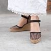 LACE - Cao Gót Kín Mũi Vải Dệt Trong Suốt Gót Mảnh 8cm