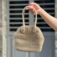MINI - Túi Cói Abaca Nhỏ Có Khóa Kéo