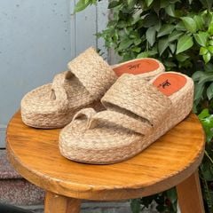 DUYÊN HẢI - Dép Cói Xỏ Ngón Có Đệm Quai Ngang 4cm