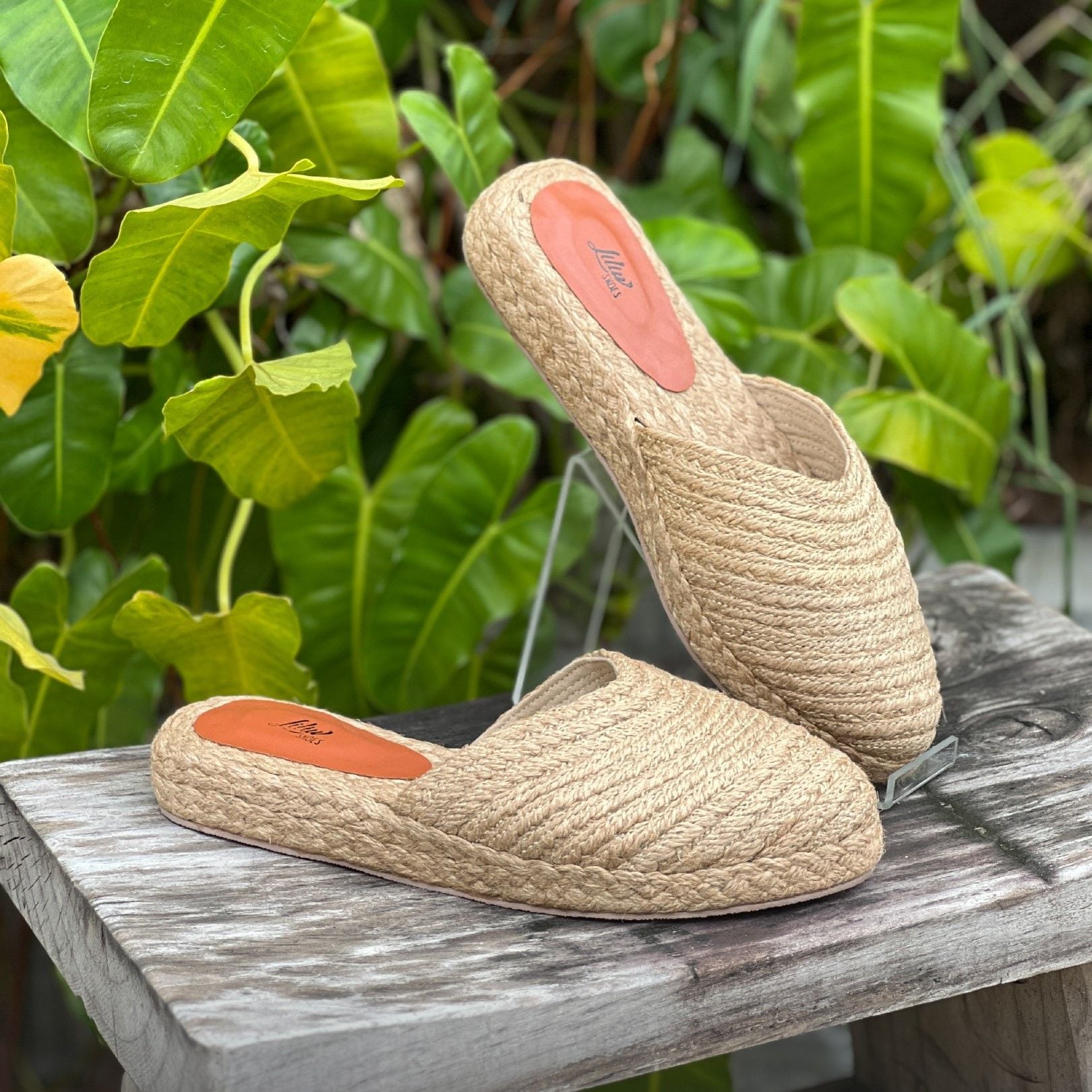 KHÁNH NGỌC - Dép Sục Thuần Cói Kín Mũi Đế Bệt 2cm