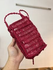Túi Cói Abaca Đựng Điện Thoại Nhiều Màu Sắc - SÁP MÀU