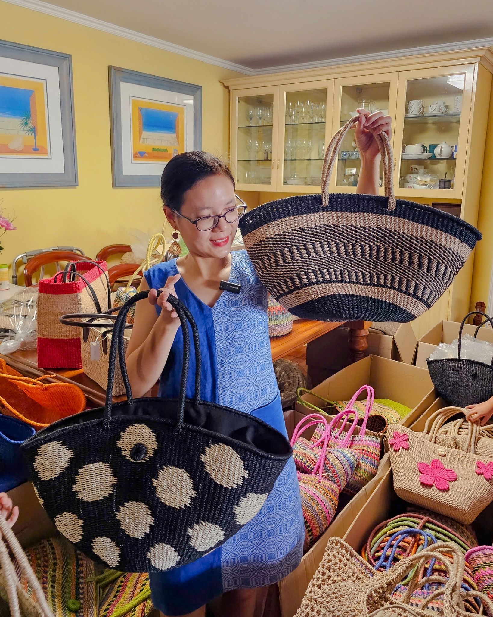 Túi Cói Abaca Nhiều Màu - RAINBOW