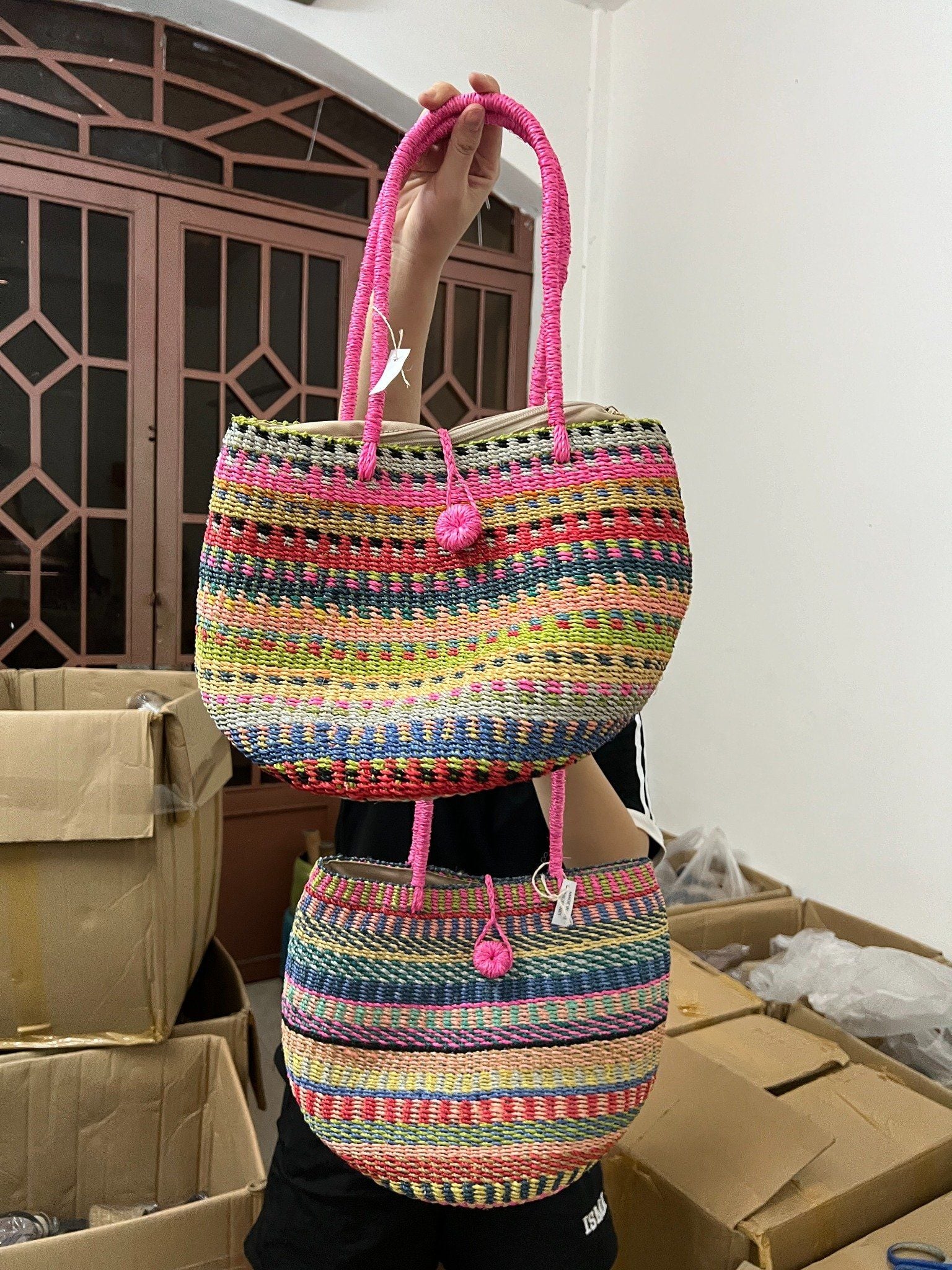 Túi Cói Abaca Nhiều Màu - RAINBOW