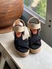 VÂN GIANG - Sandal Cói Đế Xuồng Quai Chữ X Phối Quai Thun 10cm