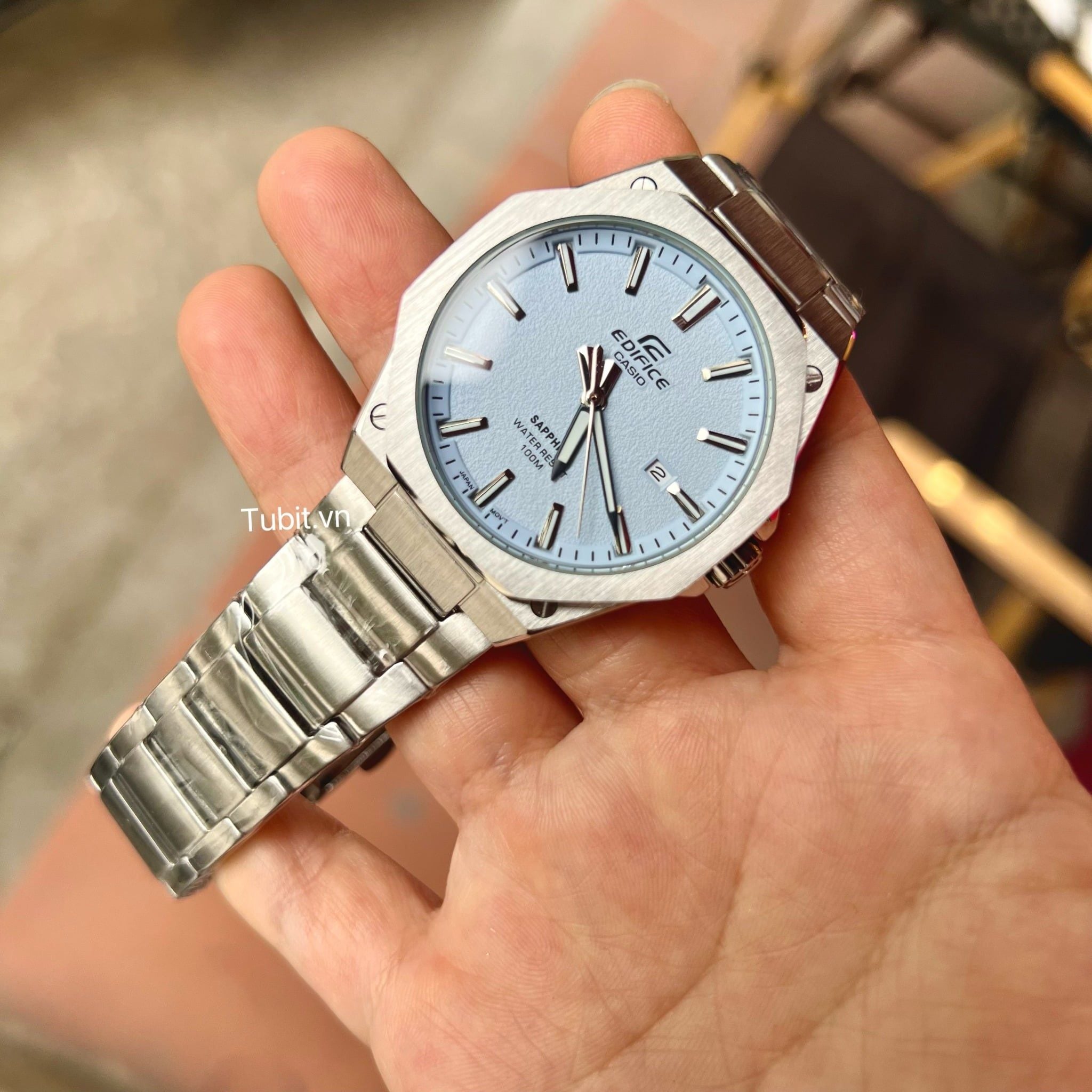 Đồng hồ Casio Edifice Slim nam siêu mỏng EFR S108DE-2A 1:1