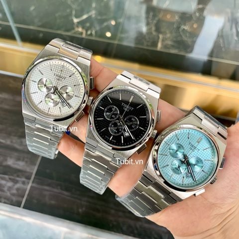 Đồng hồ Tissot PRX 6 kim CHRONOGRAPH New Model