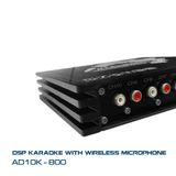 DSP Kèm Mic Hát Karaoke Trên Xe Ô Tô, Cắm Giắc nguyên bản Không Cần Đấu Nối Trên Màn Hình chính cho Loa ô tô