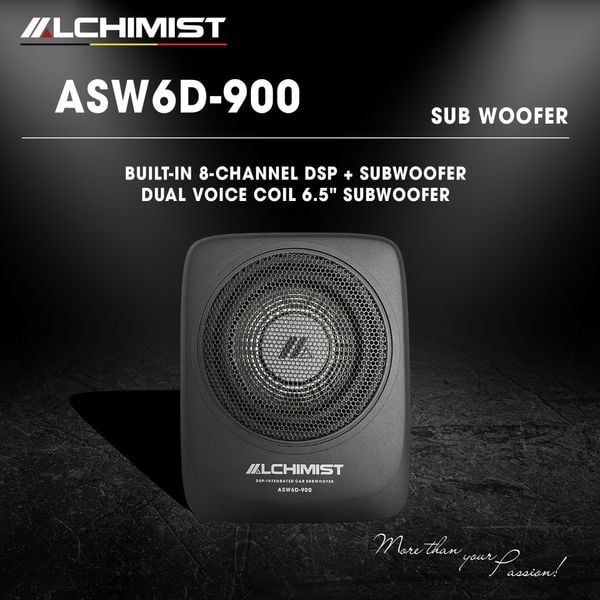 Loa Sub Ô tô Liền DSP Khuếch Đại Âm Thanh Alchimist ASW6D-900
