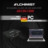 Bộ xử lý DSP 12 kênh cao cấp Alchimist AD12H-1500 với chip AD12Pro, Bluetooth 5.3, tuning âm thanh đỉnh cao cho Loa xe hơi