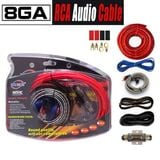 Bộ kit nguồn chất lượng cao lắp loa sub hơi, sub điện xe ô tô 8GA loại cao cấp MDK bản cải tiến