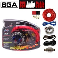 Bộ kit nguồn chất lượng cao lắp loa sub hơi, sub điện xe ô tô 8GA loại cao cấp MDK bản cải tiến