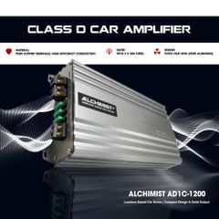 DSP 1 Kênh Mono 1200W Alchimist AD 1C-1200 - Bộ Khuếch Đại Âm Thanh Ô Tô Kỹ Thuật Số Chất Lượng Cao