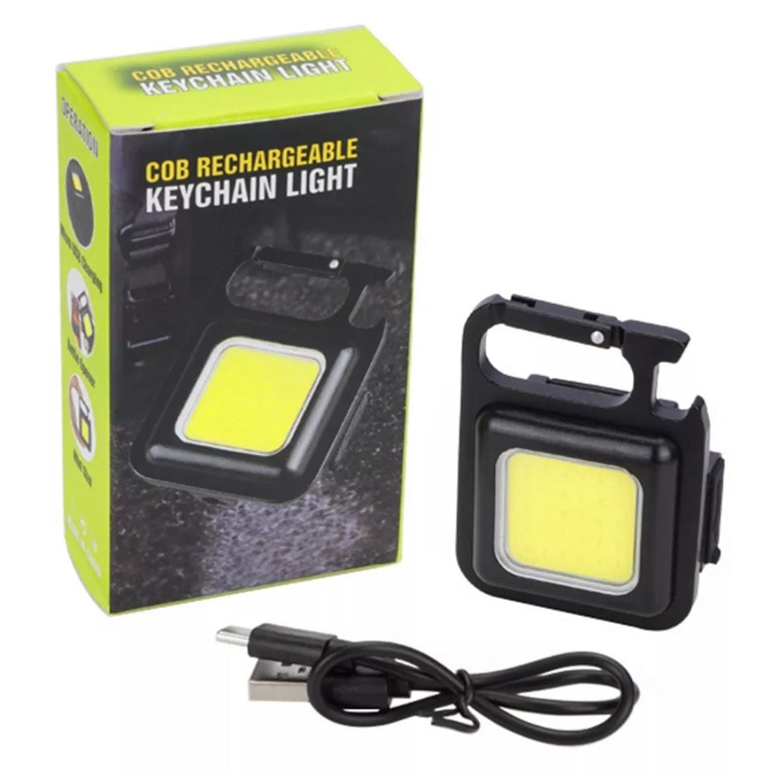 Đèn Led Cob có Móc cài chìa khóa Cầm Tay Mini