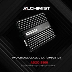DSP Bộ Khuếch Đại Âm Thanh Ô Tô Kỹ Thuật Số Alchimist AD2C-2800 DSP 2 kênh lắp đặt sub gầm đôi hoặc loa cánh cho Loa ô tô
