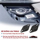 Dưỡng Loa Treble Đa Năng - Đế Loa Màu Đen (Nhựa PVC Cao Cấp) độ loa ô tô hoặc nhà cửa tiện dụng