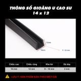 Gioăng dây ron cao su hình chữ U bảo vệ cạnh nẹp bo bọc cạnh tấm thép, kính, gỗ, máy móc thiết bị và cạnh cơ khí