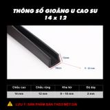 Gioăng dây ron cao su hình chữ U bảo vệ cạnh nẹp bo bọc cạnh tấm thép, kính, gỗ, máy móc thiết bị và cạnh cơ khí