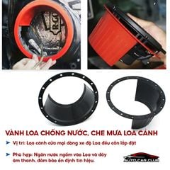 Vành loa chống nước, bô che nước loa cánh ô tô, vành loa độ xe hơi, dưỡng loa cánh ô tô 6.5inh phụ kiện loa