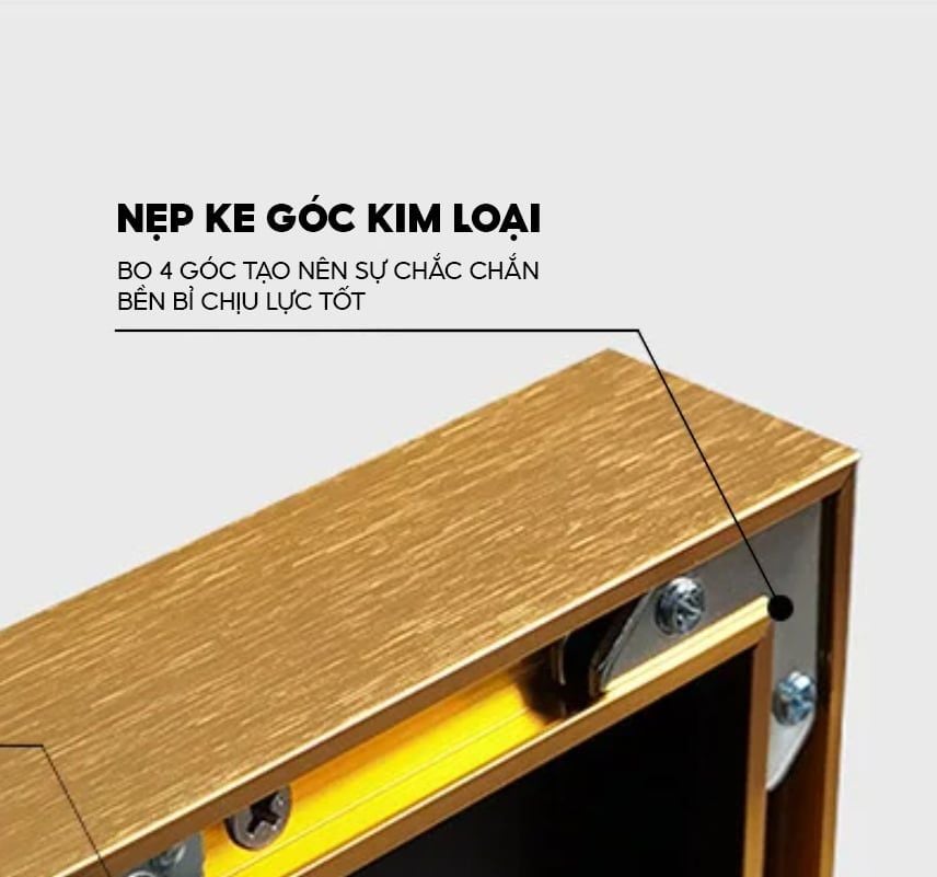 Khung tranh che bảng điện, tủ điện sang trọng che aptomat bảng điện khung nhôm có pitton thủy lực