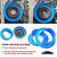 Vòng Đệm Chống Sốc, Dưỡng Loa Ô tô Cách Âm Chống Nước Bằng silicone 6.5 inch Cho Loa Xe Hơi