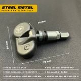 Cảm biến Áp suất Lốp TPMS Ô Tô Phiên Bản TIẾNG VIỆT Màn Hình LCD Màu dùng Năng Lượng Mặt Trời (Loại gắn van ngoài )