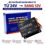 Bộ Đổi Nguồn 24V - 12V Dành Cho Xe Tải - Công Suất 240W 20A Lắp Loa Sub Ô Tô,Màn Hình Android