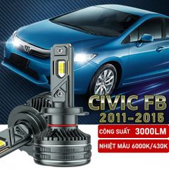 V PRO 2 Bóng Đèn LED Cho Civic FB 1.8L đời (2011-2015) Đèn Cos / Đèn Pha H11 / 9005- 6000K ánh sáng trắng