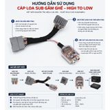 GIẮC LOA VF3, VF5,VF6,7 LIMO GREEN,DÂY TÍN HIỆU LOA SAU CẮM JACK ZIN 100% (CÓ SẲN LINE OUT GẮN SUB)