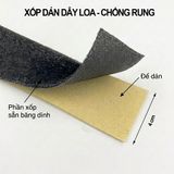 Mút xốp bọc dây loa chống rung có sẵn keo, giảm rung cho dây trong loa, tránh tạp âm
