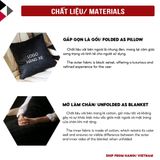 Gối Gấp Ô Tô Mitsubishi 3 Trong 1 Đa Năng Vừa Là Gối Vừa Là Chăn, Mềm Mịn Sang Trọng