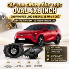 Loa Cánh Lắp Chuẩn Cho VinFast Limo Green , MPV7 coaxial 4 x 6 inches