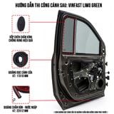 Combo Gioăng Dán Cách âm cho Xe Vinfast Limo Green chống ồn, ngăn bụi và thoát nhiệt hiệu quả dễ làm