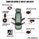 Combo Gioăng Dán Cách âm cho Xe Vinfast Limo Green chống ồn, ngăn bụi và thoát nhiệt hiệu quả dễ làm