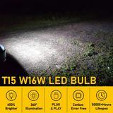 VPRO CẶP BÓNG ĐÈN VF3 Bóng đèn lùi LED T15 / W16W - Trắng 6000K