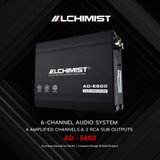 BỘ KHUẾCH ĐẠI ÂM THANH 6 KÊNH ALCHIMIST AD-E600 ECO SERIES 4 ĐƯỜNG HIGH LEVEL 4 CÁNH VÀ LOA SUB GẦM