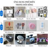 Băng keo cường lực 8mm 2 Mặt trong suốt chất liệu Acrylic siêu bám dính Siêu Chắc Chắn - lõi nhựa