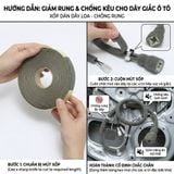 Mút xốp bọc dây loa chống rung có sẵn keo, giảm rung cho dây trong loa, tránh tạp âm