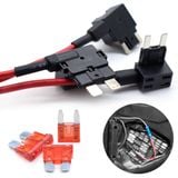 Giắc Chia Cầu Chì Ô Tô, Xe Máy Fuse Tap Chân Lùn Low-Profile Mini – Trích Điện Thiết Bị Ngoại Vi  lấy điện ACC