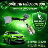 GIẮC LOA VF3, VF5,VF6,7 LIMO GREEN,DÂY TÍN HIỆU LOA SAU CẮM JACK ZIN 100% (CÓ SẲN LINE OUT GẮN SUB)