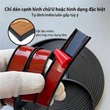 Nẹp U Viền cạnh bàn chất liệu TPE màu đen có sẵn băng dính  dẻo, bền, chống ẩm dài tùy chọn