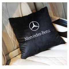 Gối kiêm chăn (mền) 2 trong 1 LOGO HÃNG XE MERCEDEZ Sử dụng làm tựa lưng, chăn đắp ô tô và văn phòng